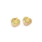 PALMA - 18mm gold earrings